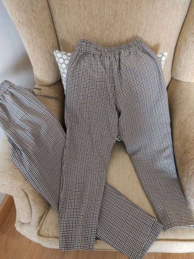 Pantalón cuadros niña Zara Talla 9