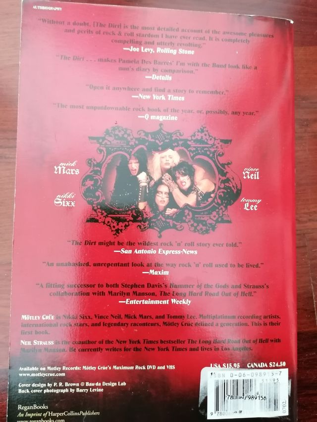 Libro The Dirt Motley Crue