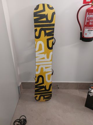 Tabla snow con fijaciones