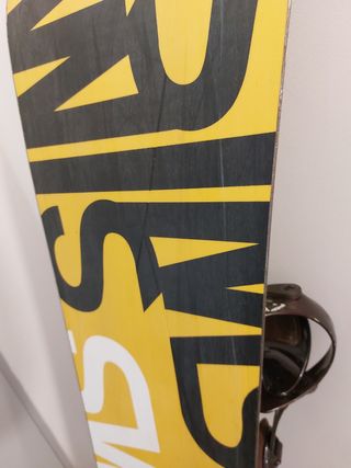 Tabla snow con fijaciones