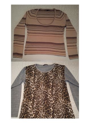 2 jerseys ZARA mujer M 38, suéter de punto