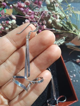 Pendientes plata de ley