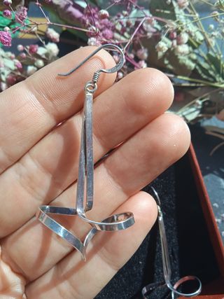 Pendientes plata de ley