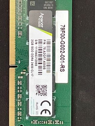 Memoria ram para portatil o nas 4gb