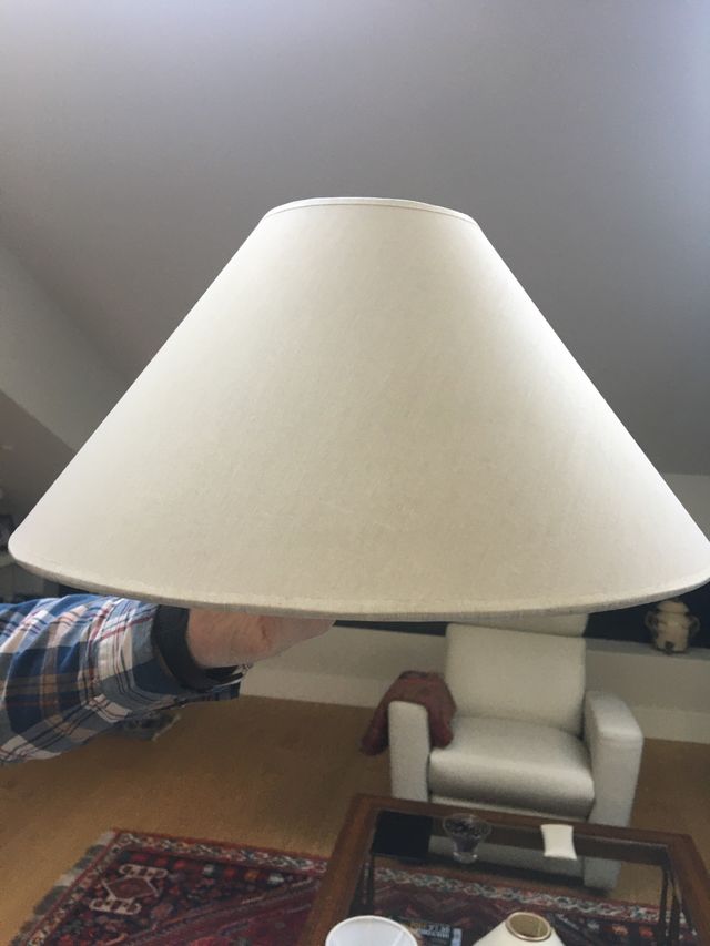 Pantalla lámpara sobremesa