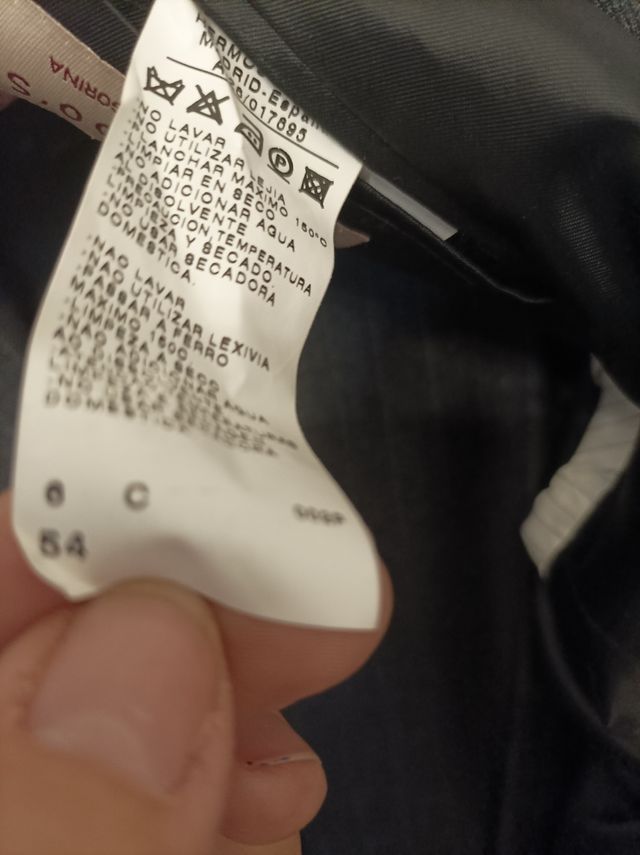 Traje chaqueta hombre 