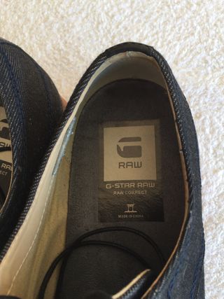 Zapatos gstar raw denim