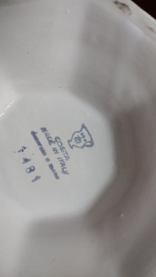 2 portacandele vintage in ceramica  R.Costa