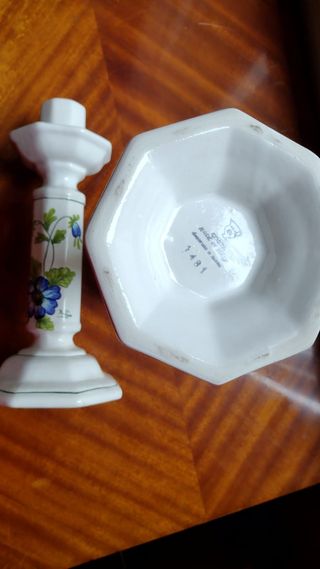 2 portacandele vintage in ceramica  R.Costa