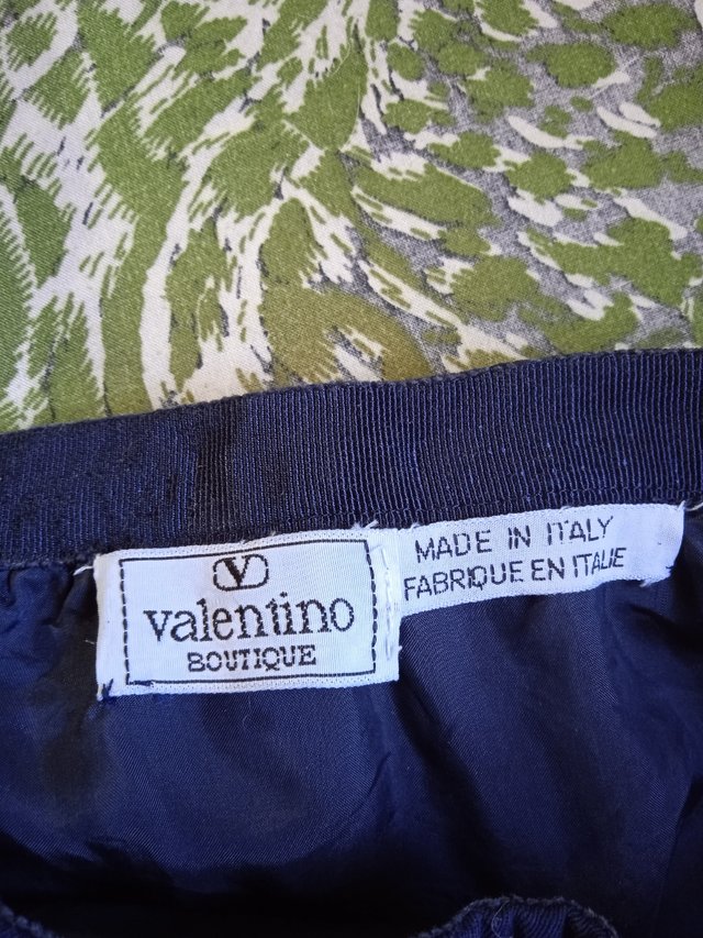 ​Falda mujer Valentino azul marino sobrefalda XS34