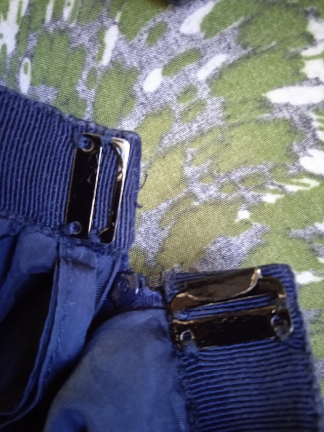 ​Falda mujer Valentino azul marino sobrefalda XS34