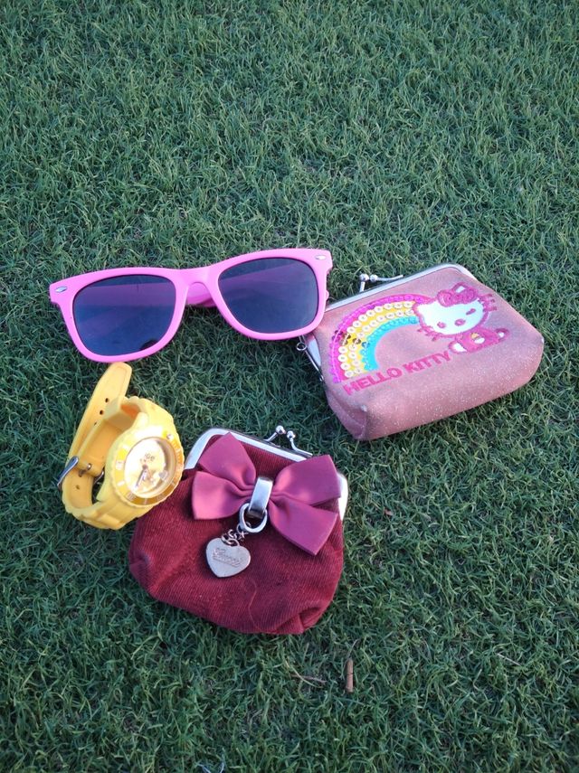 pack 2 monederos, gafas y reloj