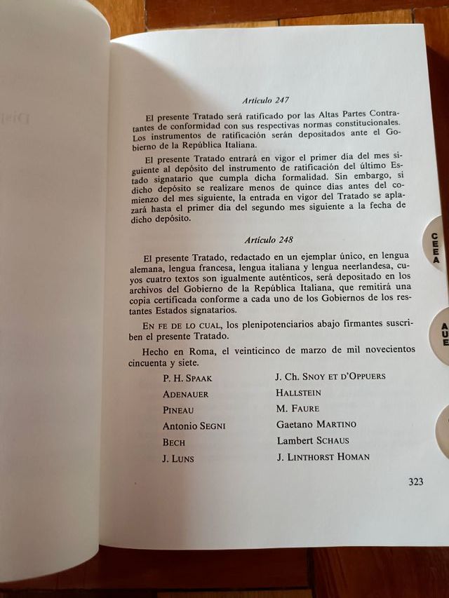 Tratados Constitutivos de las Comunidades Europeas