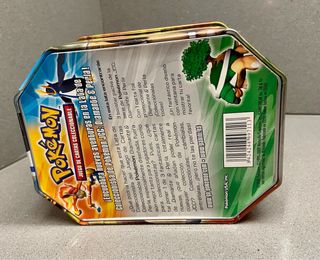 2 cajas metálicas de cartas Pokemon