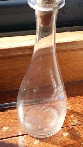 Lote de 4 licoreras, perfumeras cristal antiguas