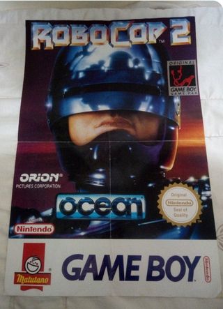 Póster Robocop 2, Game Boy