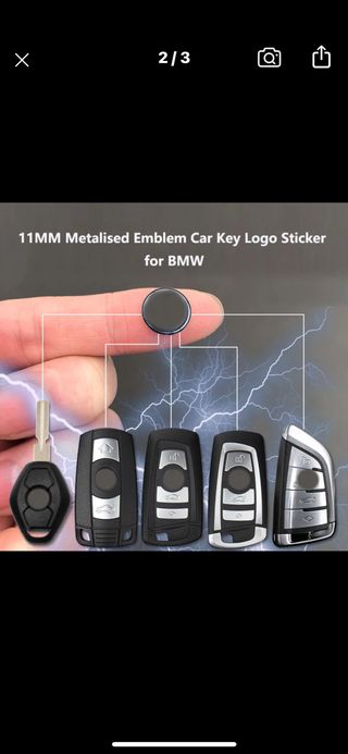 Logo de llave bmw metal 11mm