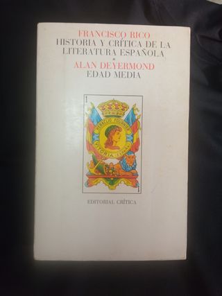 Historia y crítica de la literatura española vol I