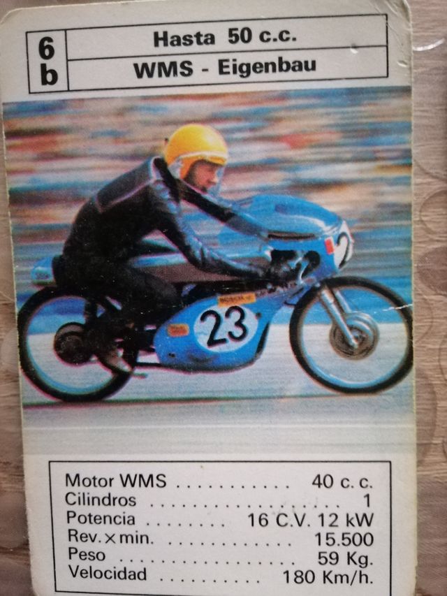 COLECCION Antiguas cartas de motos 