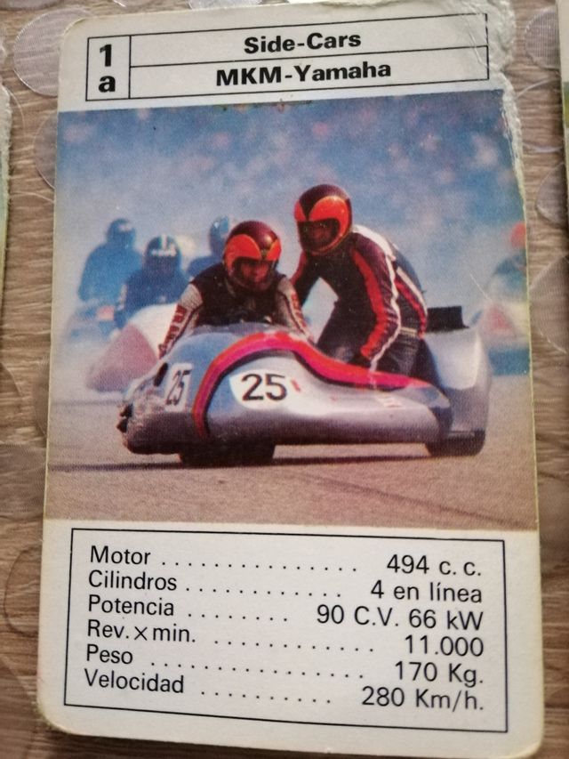 COLECCION Antiguas cartas de motos 