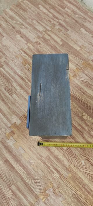 joyero de madera restaurado