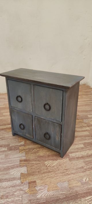 joyero de madera restaurado