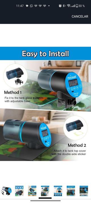 Acuario Alimentador Comedero Automatico