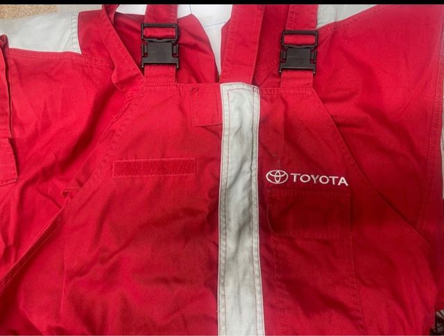 MONO DE TALLER ROJO Y GRIS