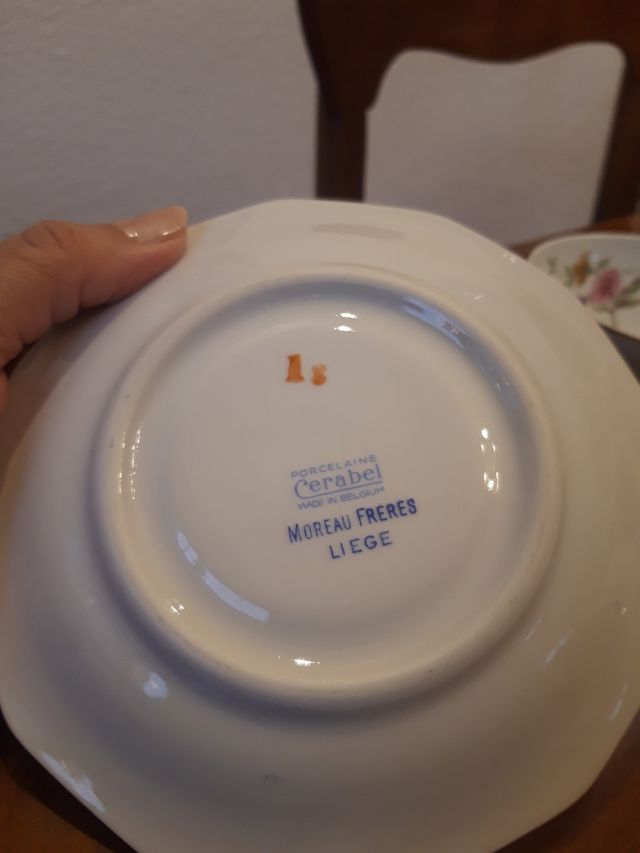 Set servicio de té porcelana Belga