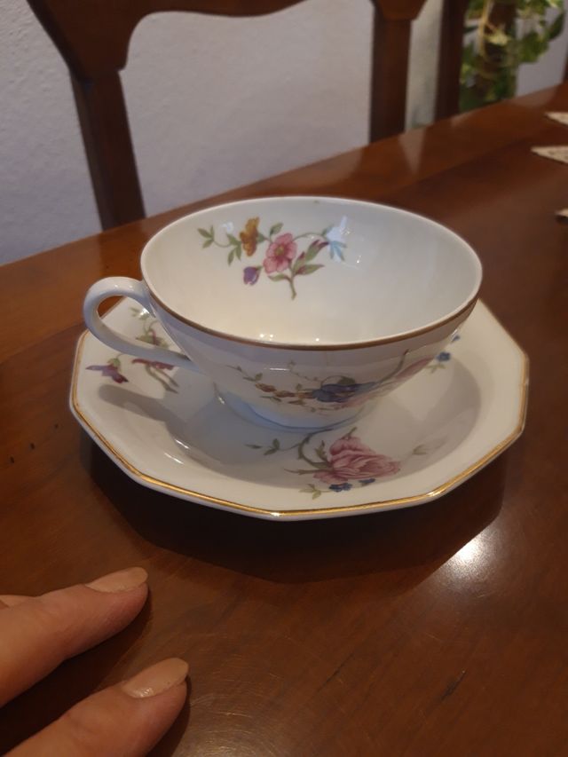 Set servicio de té porcelana Belga