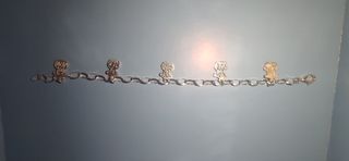 Pulsera ositos de plata 925 mls 