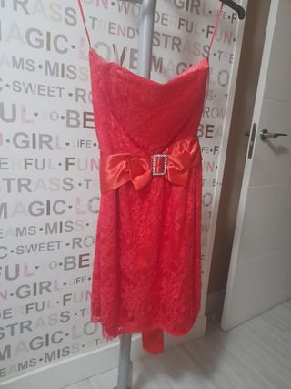 vestido fiesta coral talla 36