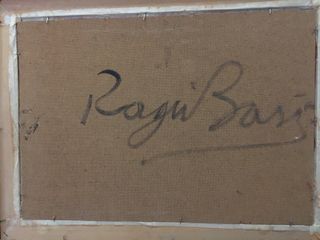 Quadro olio su tavola del pittore Basso Ragni