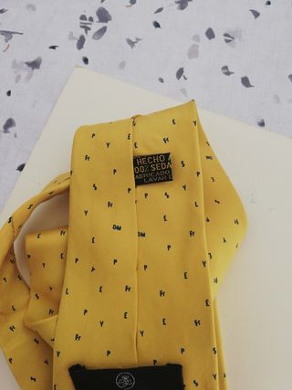 corbata seda  natural 