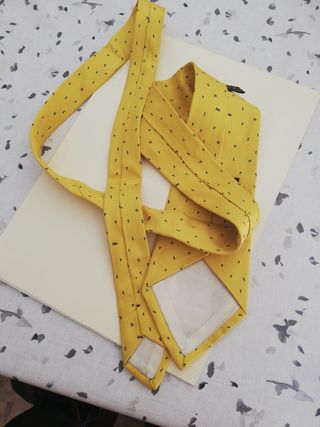 corbata seda  natural 