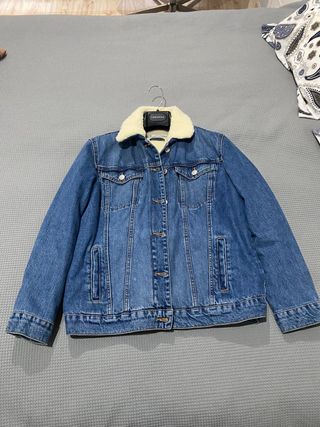 Chaqueta vaquera con borrego mujer M easy wear 