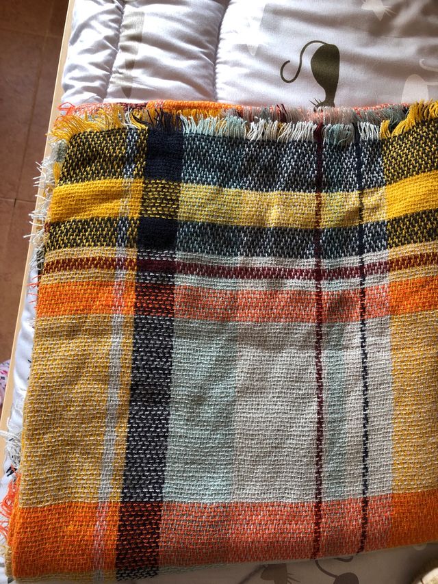 Bufanda tonos amarillos/naranja