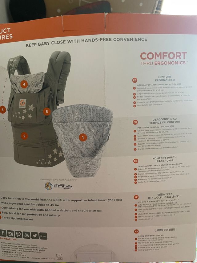 ergobaby comfort original bundle of joy