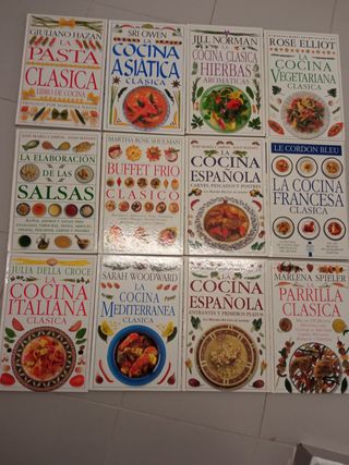 12 libros de cocina de tapa dura