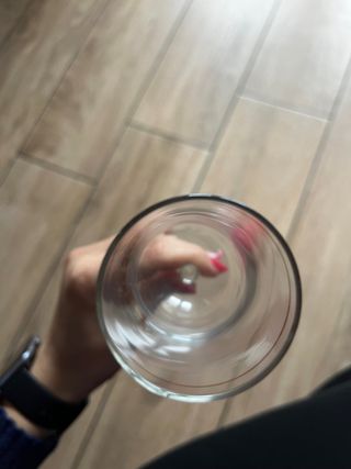 Set bicchieri (6)con spiga in cristallo