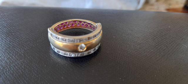 anillo oro vasculares intercambiante