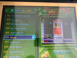 Maquina de juegos recreativos.