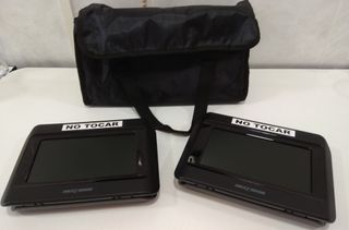 DOS DVD DUO DE COCHE CON SOPORTES Y AURICULARES