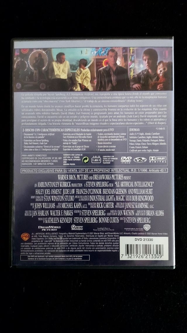 Inteligencia artificial en DVD