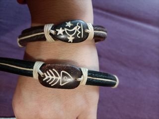 pulseras cuero 