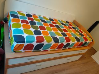 Cama nido madera-blanco