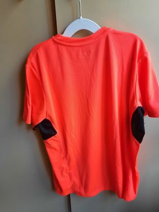 CAMISETA RECORD NARANJA-ROYAL M/C niño