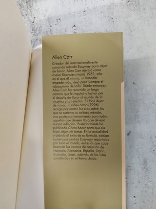 Dejar de fumar es fácil si sabes cómo. Allen Carr