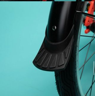 Bicicleta plegable de aluminio oxylane 500 naranja