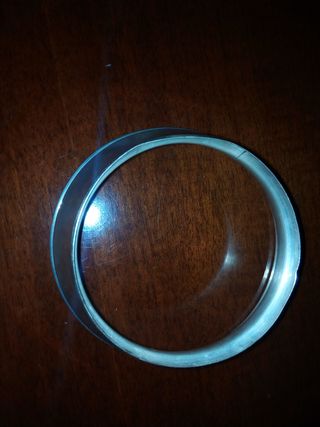 centro mesa cristal y plata